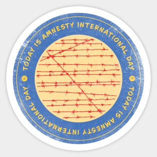 Today is Amnesty International Day Badge Sticker